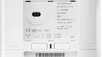 Slimme energiemeter met kWh-display